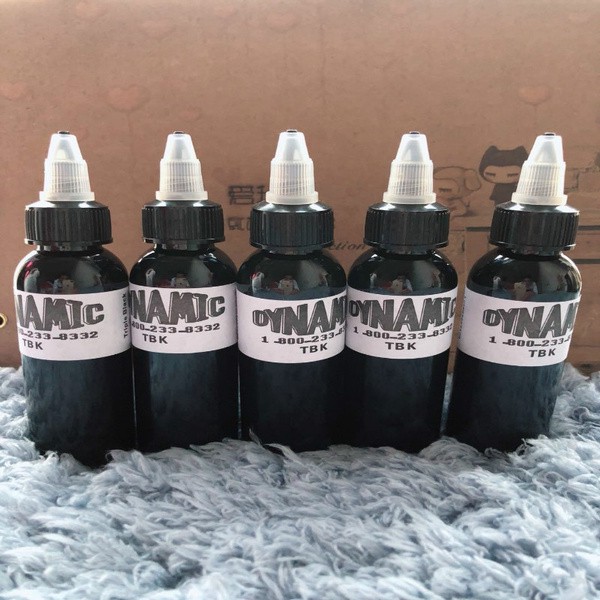 Jual ORIGINAL Tinta Tato Tattoo Ink DYNAMIC Black Ink Bottle 60ml