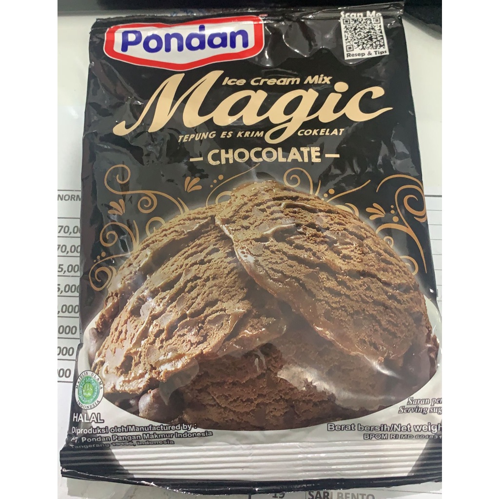 Jual Pondan Ice Cream Mix Magic Chocolate G Shopee Indonesia