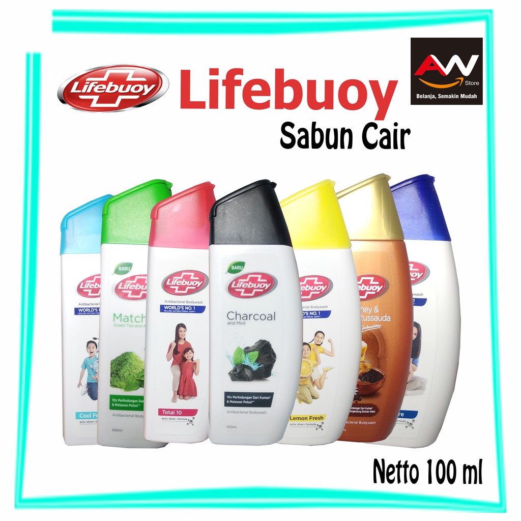 Jual Lifebuoy Sabun Cair Botol 100 Ml Charcoal Honey Lemon Fresh Total