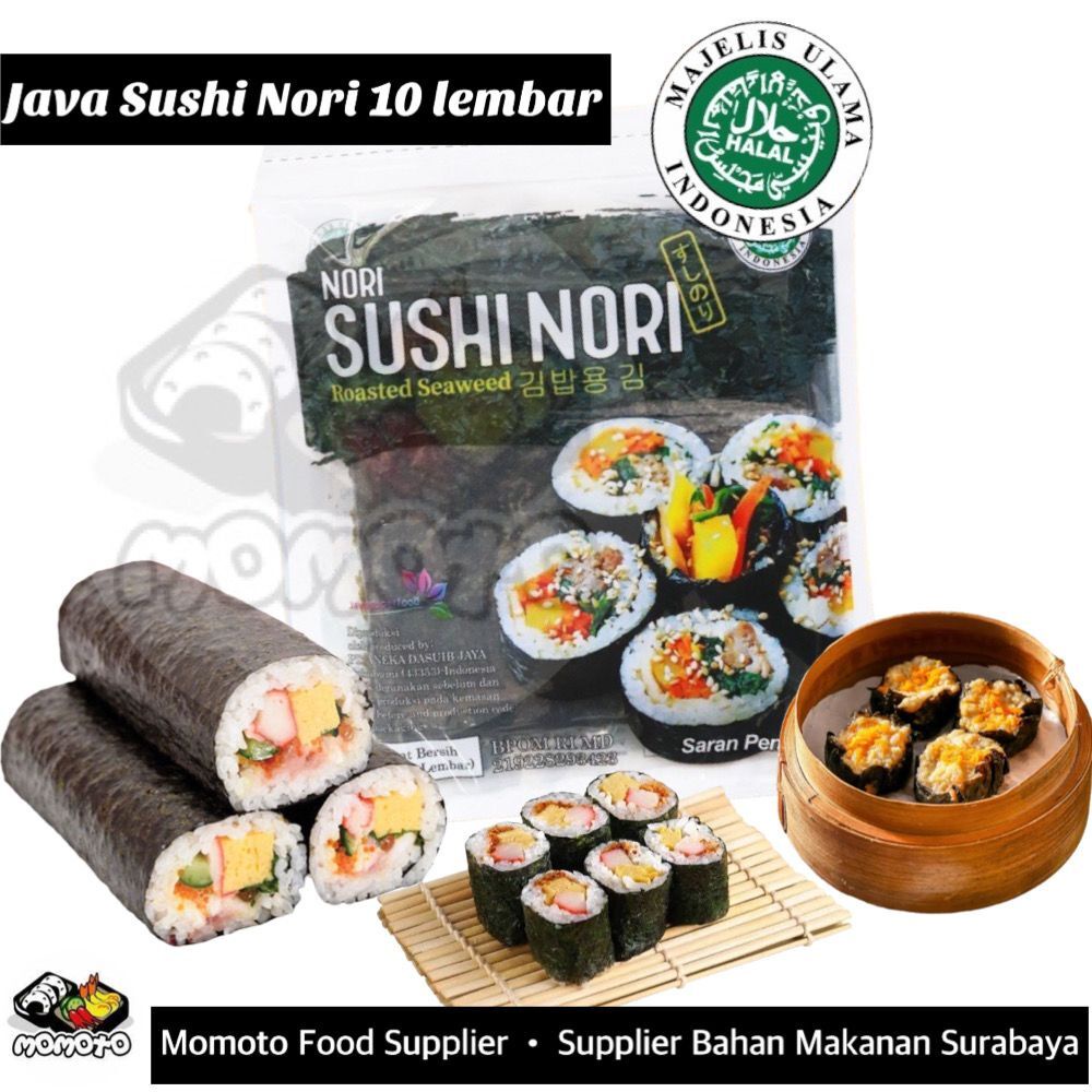 Jual Sushi Nori Java Super Food Sheet Gold Lembar Sushi Roasted