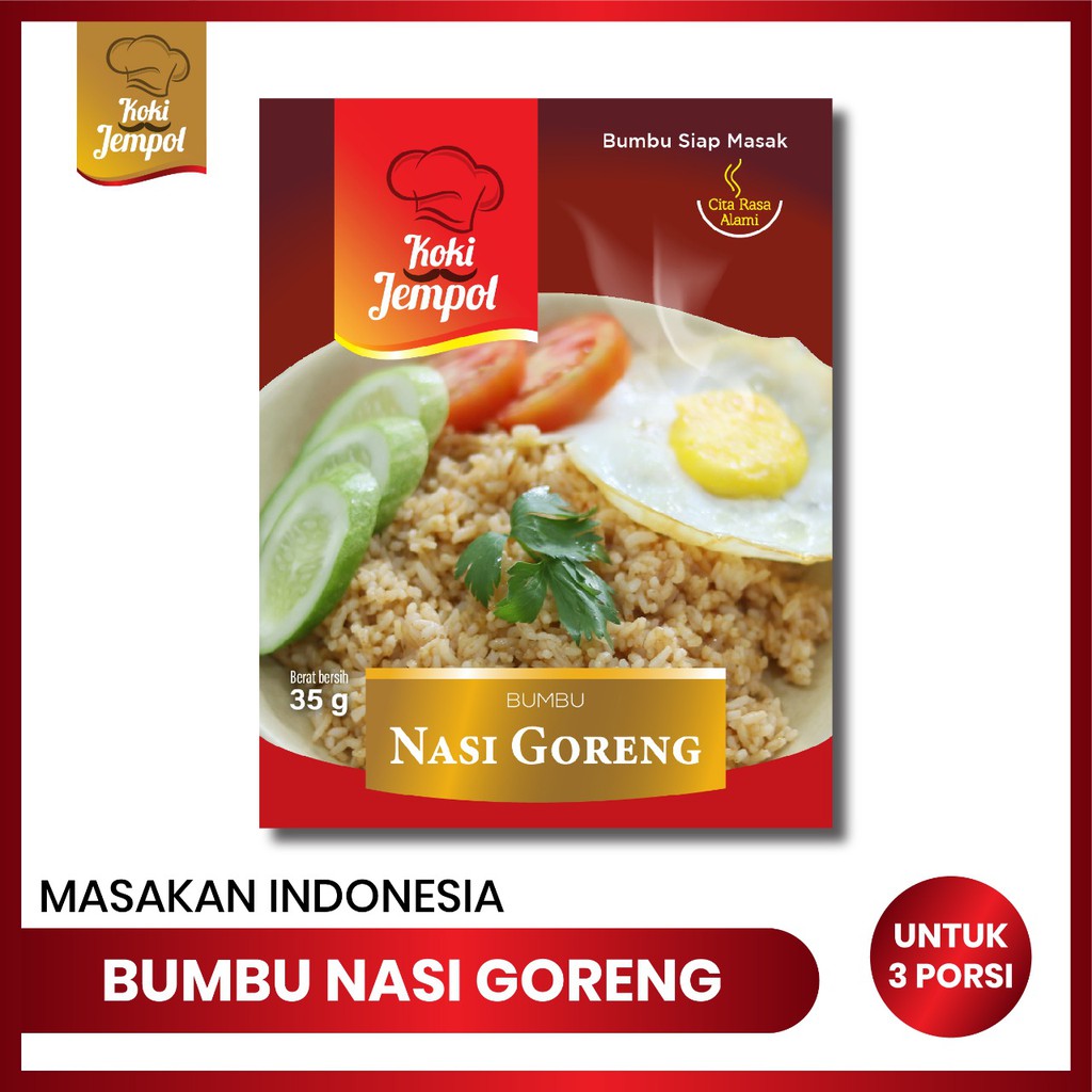 Jual Bumbu Masak Instant Nasi Goreng Koki Jempol Gr Shopee Indonesia