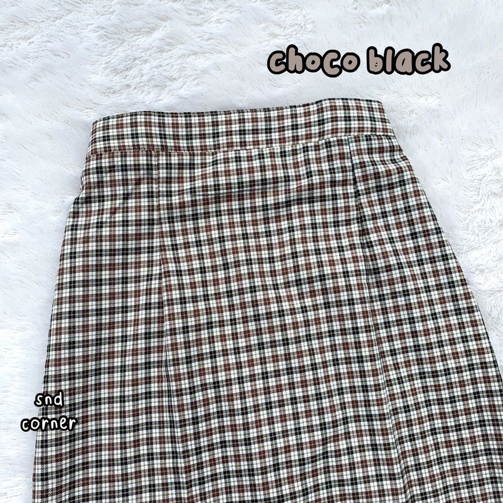 Jual Tartan Long Skirt Rok Span Tartan Panjang Kotak Kotak Kotak