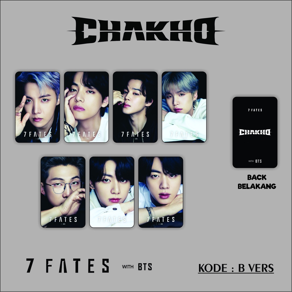 Jual Photocard Bts Chakho Fates Unofficial Shopee Indonesia