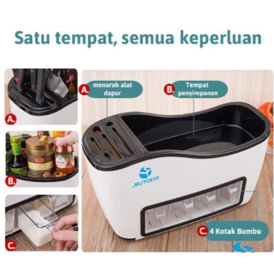 Jual Tempat Bumbu Rak Dapur In Tempat Pisau Sendok Garpu