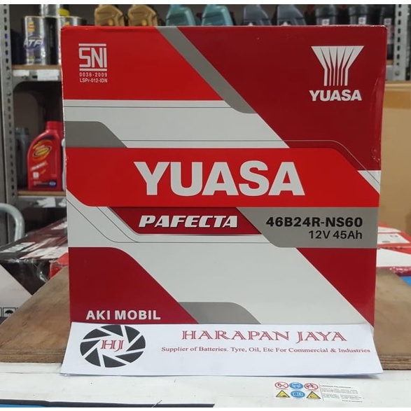 Jual AKI MOBIL YUASA PAFECTA NS60 45AH BASAH Shopee Indonesia