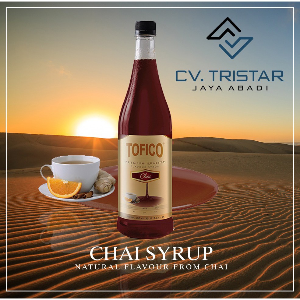 Jual TOP COLLECTION Sirup Premium Rasa Chai Tofico Syrup 1 Liter