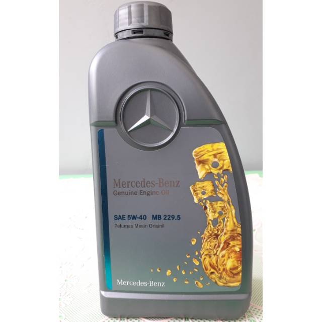 Jual Oli Mesin Mobil Mercedes Benz Genuine Engine Oil SAE 5W 40 MB 229