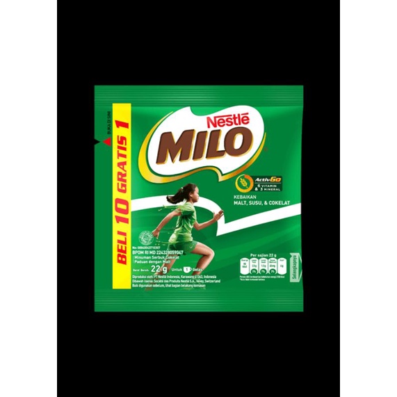 Jual Milo Activ Go Minuman Serbuk Cokelat Malt Sachet Gr Harga