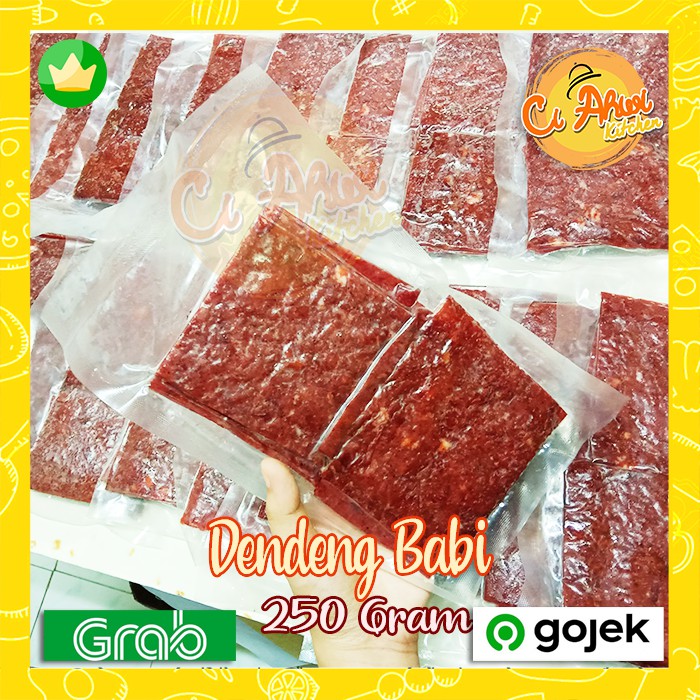 Jual Dendeng Babi Bali Manis 250 Gram Jerky Sliced Pork Jerked Meat