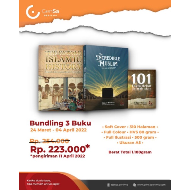 Jual Paket The Incredible Muslim The Untold Islamic History Buku Saku