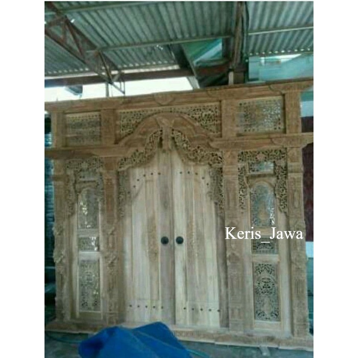 Jual Gebyok Khas Jepara Bali Kusen Pintu Jati Kuno Gapura Sketsel