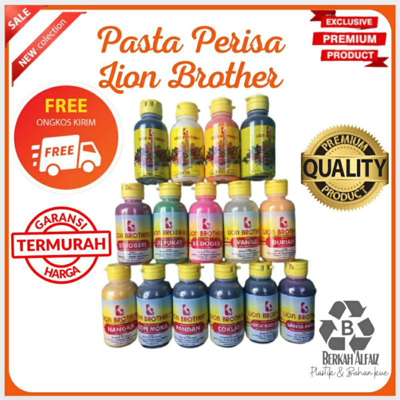 Jual Pasta Perisa Lion Brother Pewarna Warna Wangi Aroma Untuk Makanan