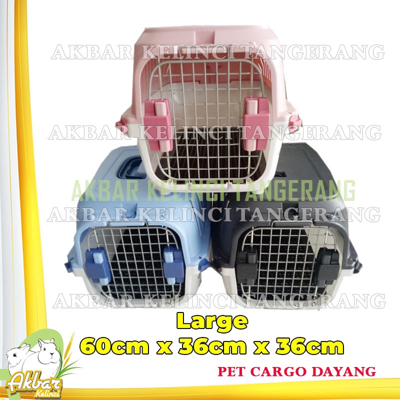 Jual Pet Cargo Hewan Dayang Ukuran Large Pet Carrier Hewan Anjing