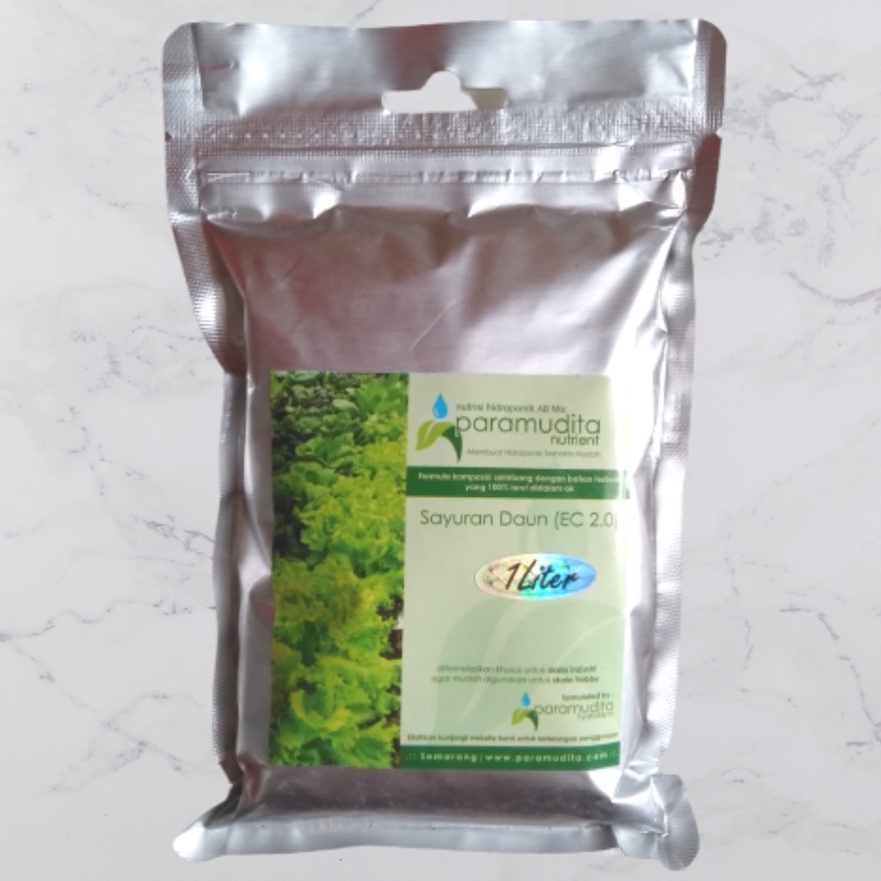 Jual Nutrisi Hidroponik Sayur Daun 1 Liter AB Mix Paramudita Nutrient