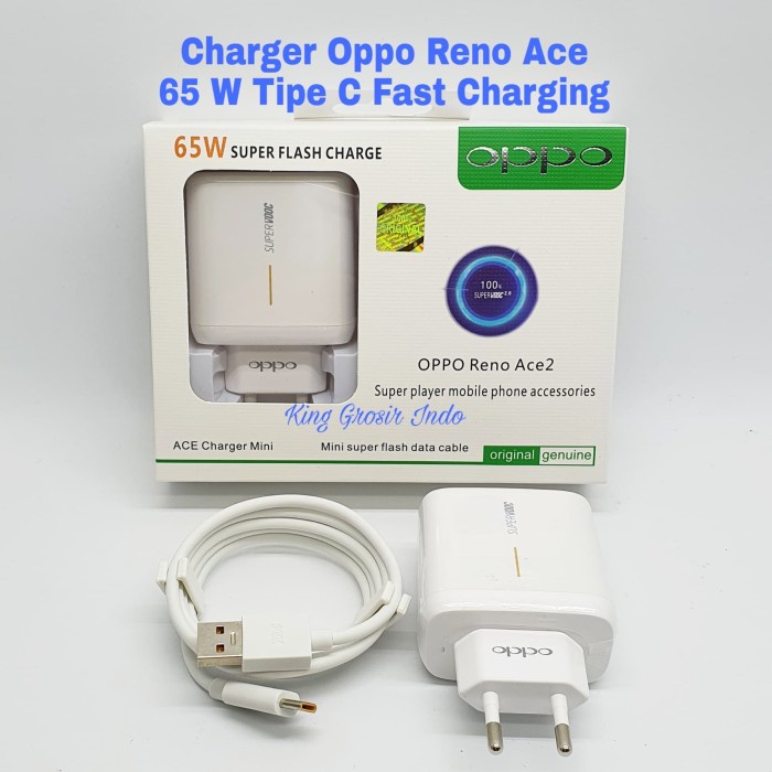 Jual Charger Oppo Reno Ace W Tipe C Fast Charging Original