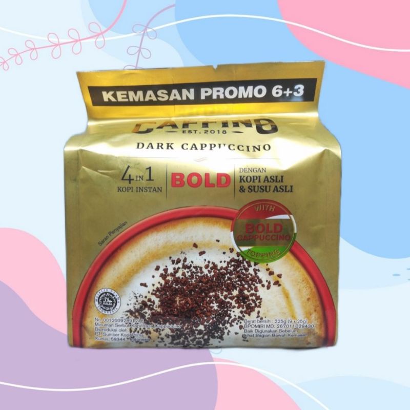 Jual Kopi Caffino Bold Dark Cappuccino 1pack Isi 9sachet X 25gr Kopi