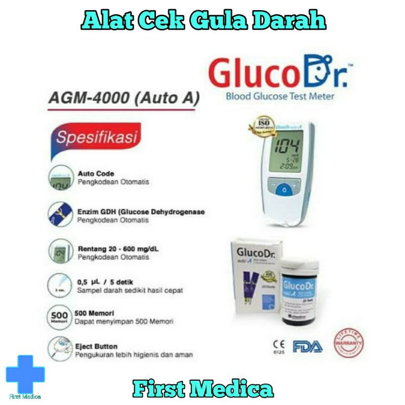 Jual Alat Cek Gula Darah Gluco Dr Alat Gluco Dr Auto AGM 4000