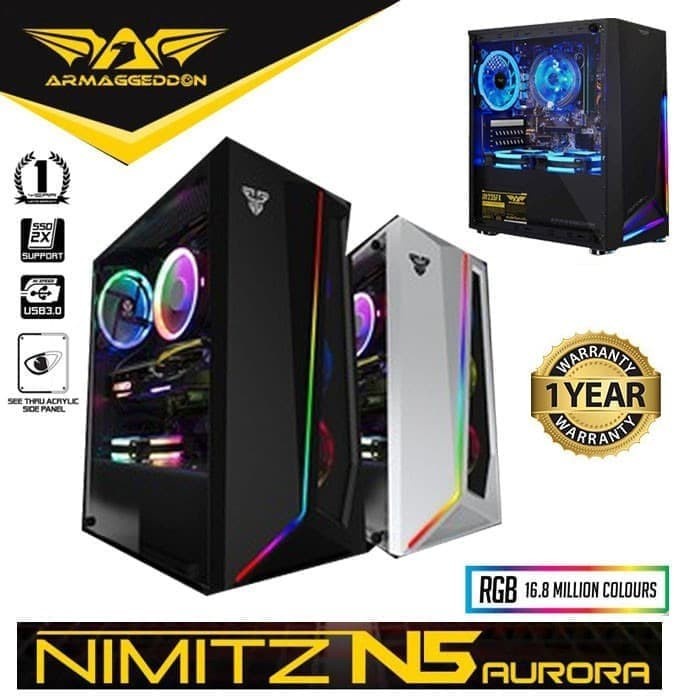 Jual Casing Gaming Armageddon Nimitz N5 Shopee Indonesia