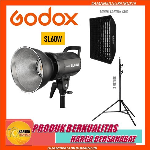 Jual GODOX SL 60W VIDEO LED BOWENS MOUNT SL60W LAMPU STUDIO GODOX SL