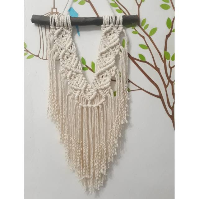 Jual Macrame Wall Hanging Dekorasi Dinding Jumbo Tirai Rainbow Hiasan