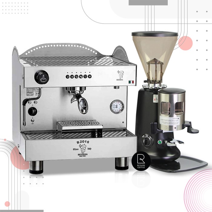 Jual Paket Mesin Kopi Espresso Bezzera B Group Rotary Lengkap