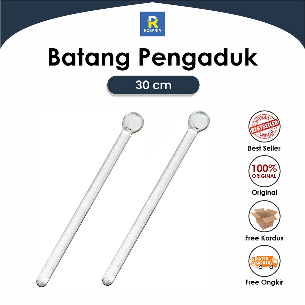 Jual Batang Pengaduk Kaca Nipple Cm Cm Spatula Pengaduk Shopee