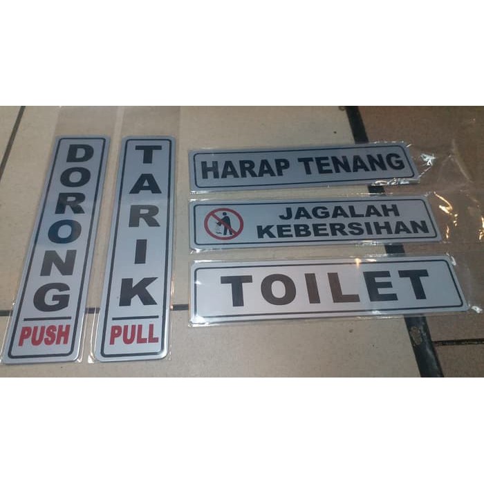 Jual Sign Label Sticker Jagalah Kebersihan Cm Cm Shopee