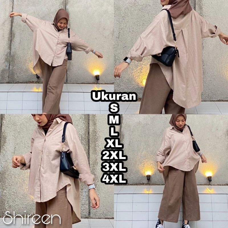 Jual Premium Series SHIREEN Kemeja Linen Big Size Ukuran Size S M L XL