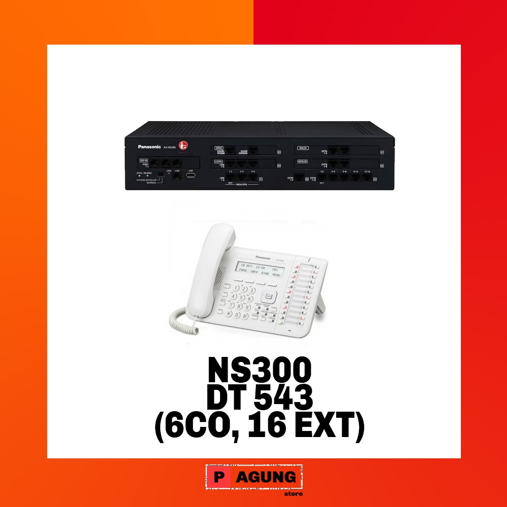 Jual Paket PABX Panasonic KX NS300 6 Line 16 Extension Shopee Indonesia