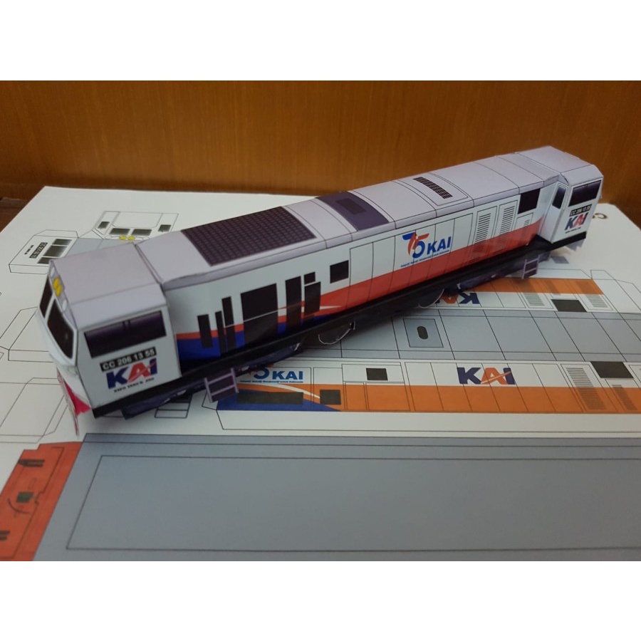 Jual DIY Papercraft Pola Kertas Kereta Api Indonesia Shopee Indonesia