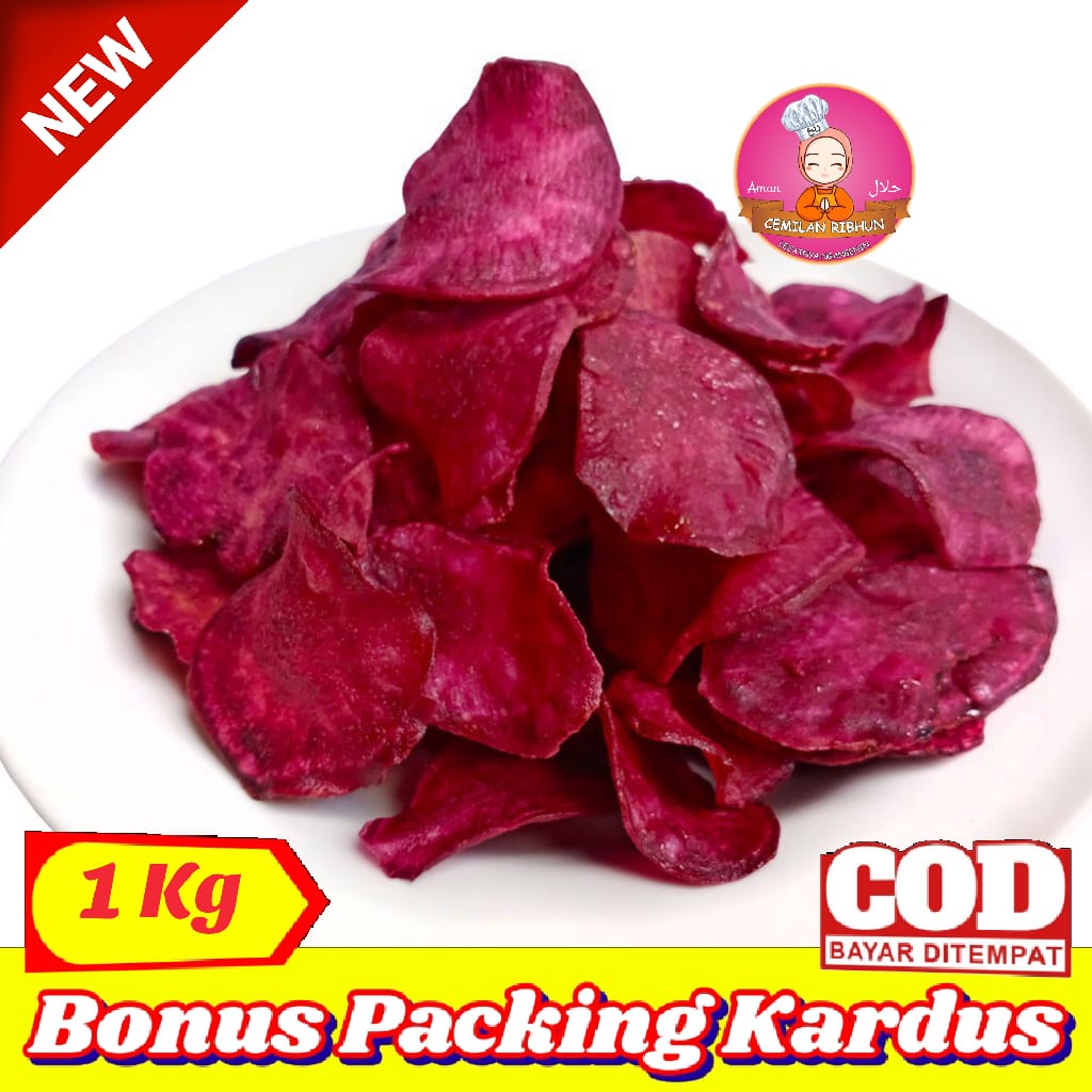 Jual Kg Keripik Ubi Ungu Kripik Ubi Ungu Cemilan Ribhun Snack