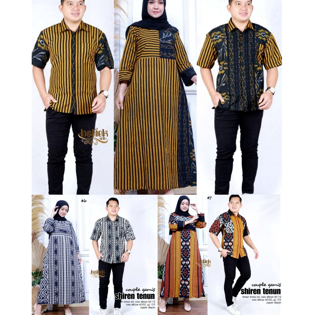 Jual Couple Gamis Kemeja Tenun Troso Shiren Set Shopee Indonesia