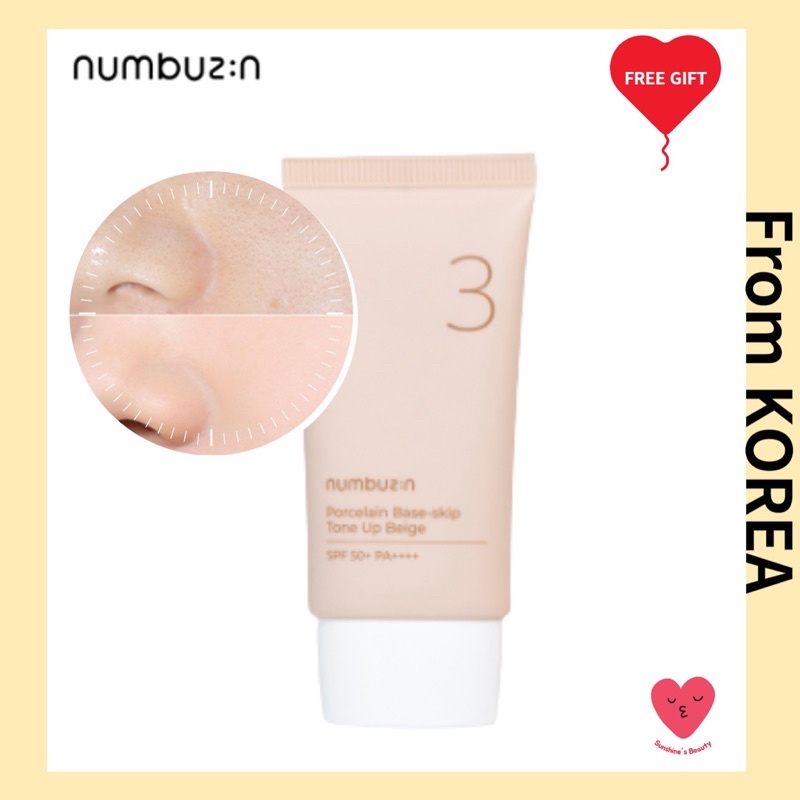 Jual Numbuzin No Porcelain Base Skip Tone Up Beige Ml Shopee