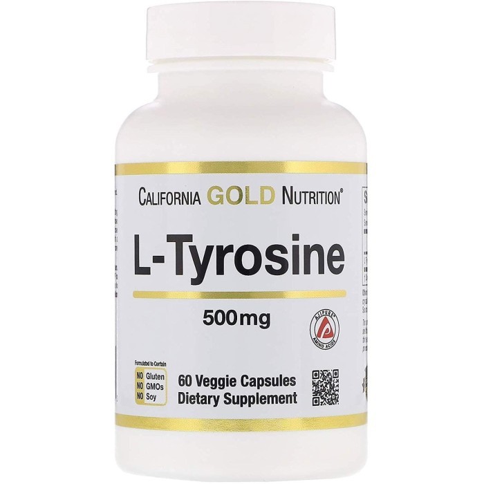 Jual California Gold Nutrition L Tyrosine 500mg 60 VegCap AjiPure ORI