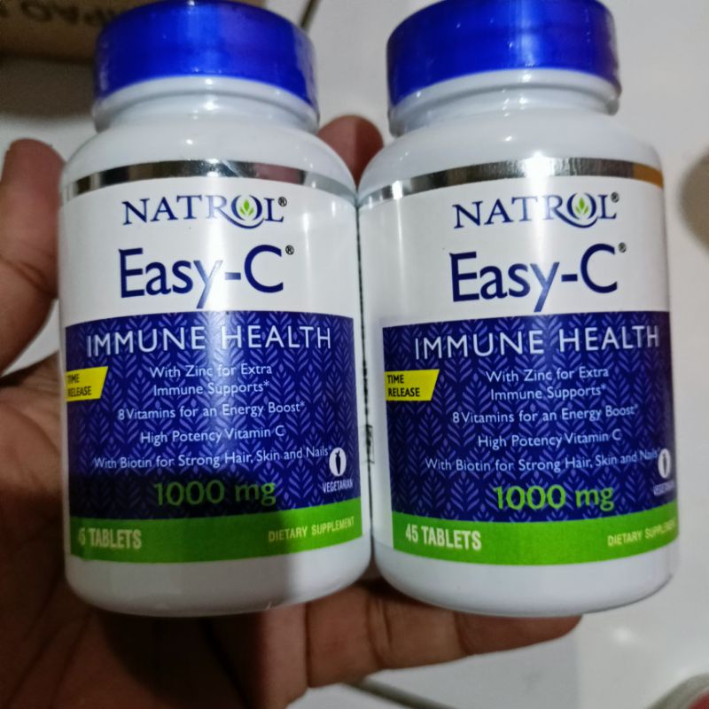 Jual Natrol Easy C Immune Health Vitamin Vit C Mg Mg Shopee