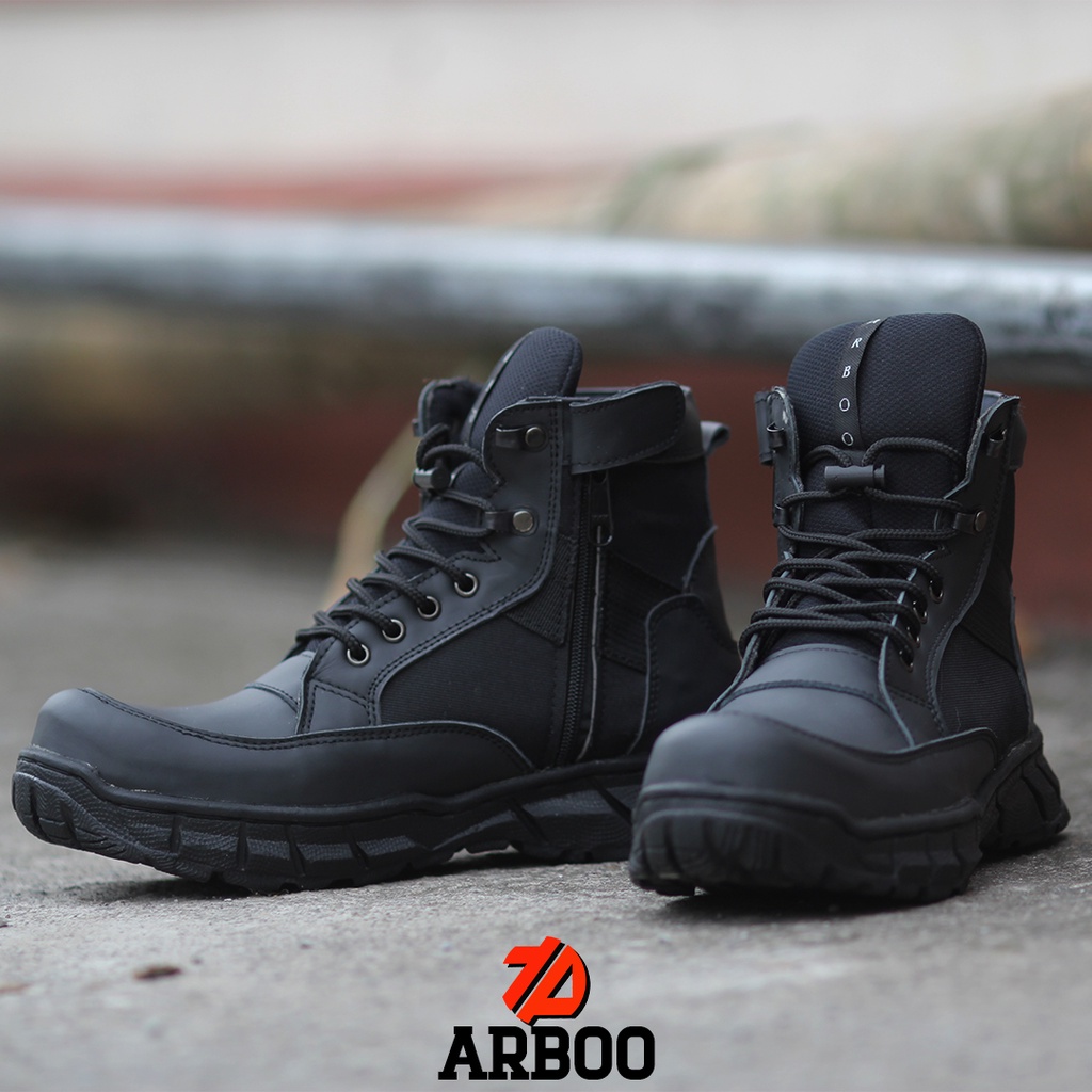 Jual Sepatu Boot Pria Ujung Besi Kerja Lapangan Proyek Safety Shoes