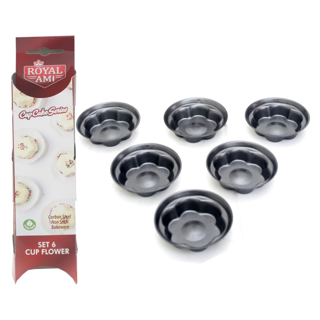 Jual Royal Ami Cetakan Kue Bolu Bunga Anti Lengket Non Stick Cup Series