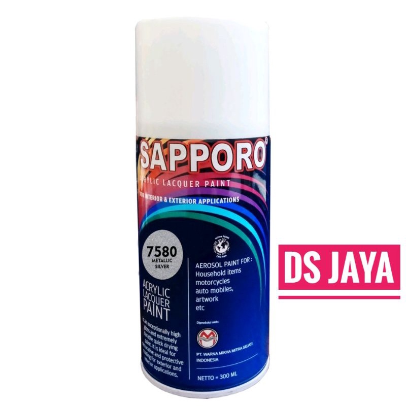 Jual Sapporo Metallic Colours Ml Metallic Silver Cat Spray