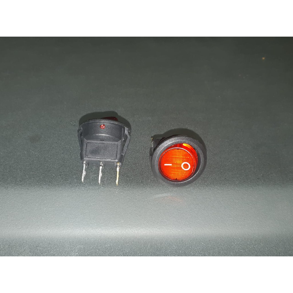 Jual Rocker Switch Saklar Switch Bulat Pin On Off Lampu Shopee