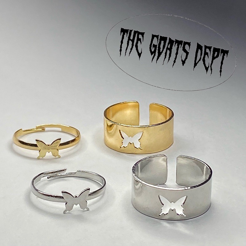 Jual The Goats Dept Butterfly Couple Ring Set Original Cincin