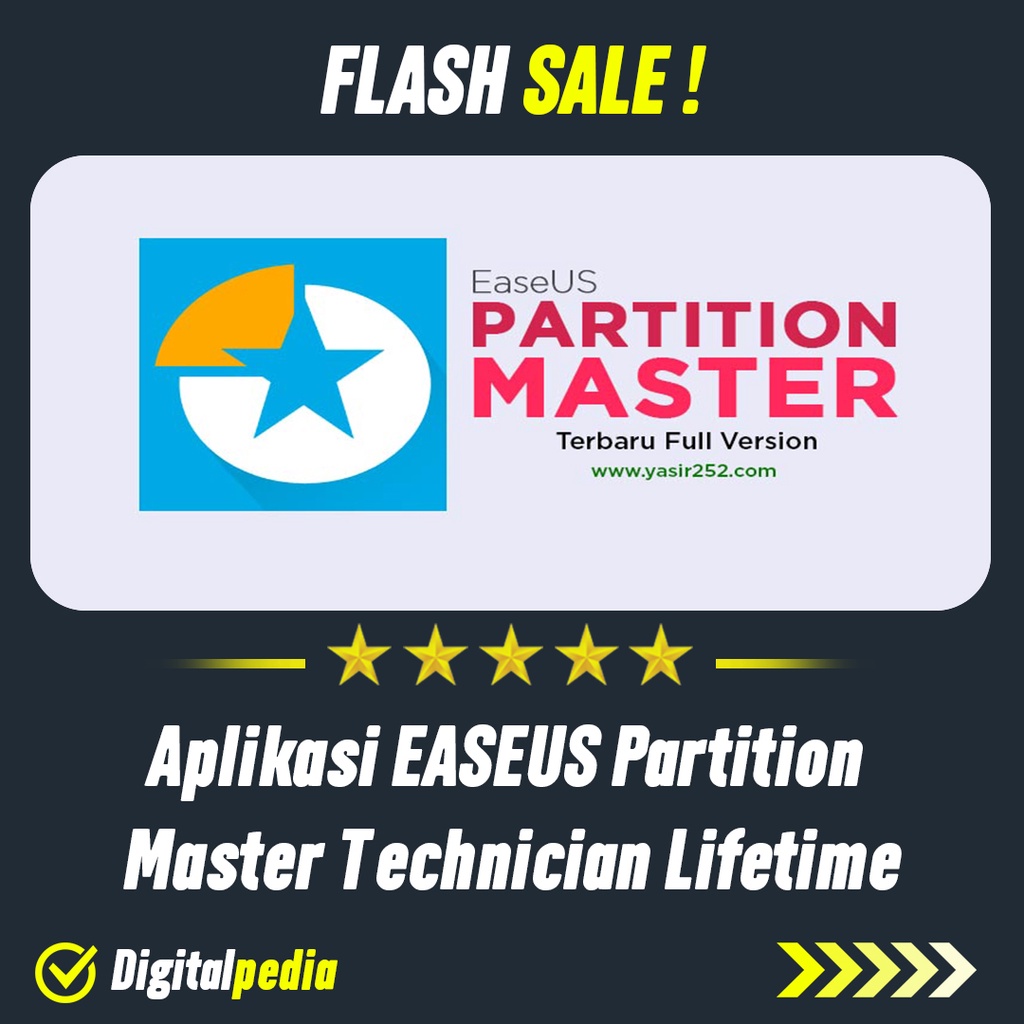 Jual Aplikasi Easeus Partition Master Technician Lifetime Premium Pro