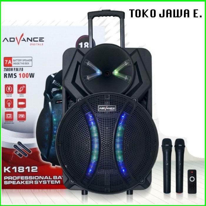 Jual Speaker Bluetooth Advance K Speaker Meating Ukuran Inch