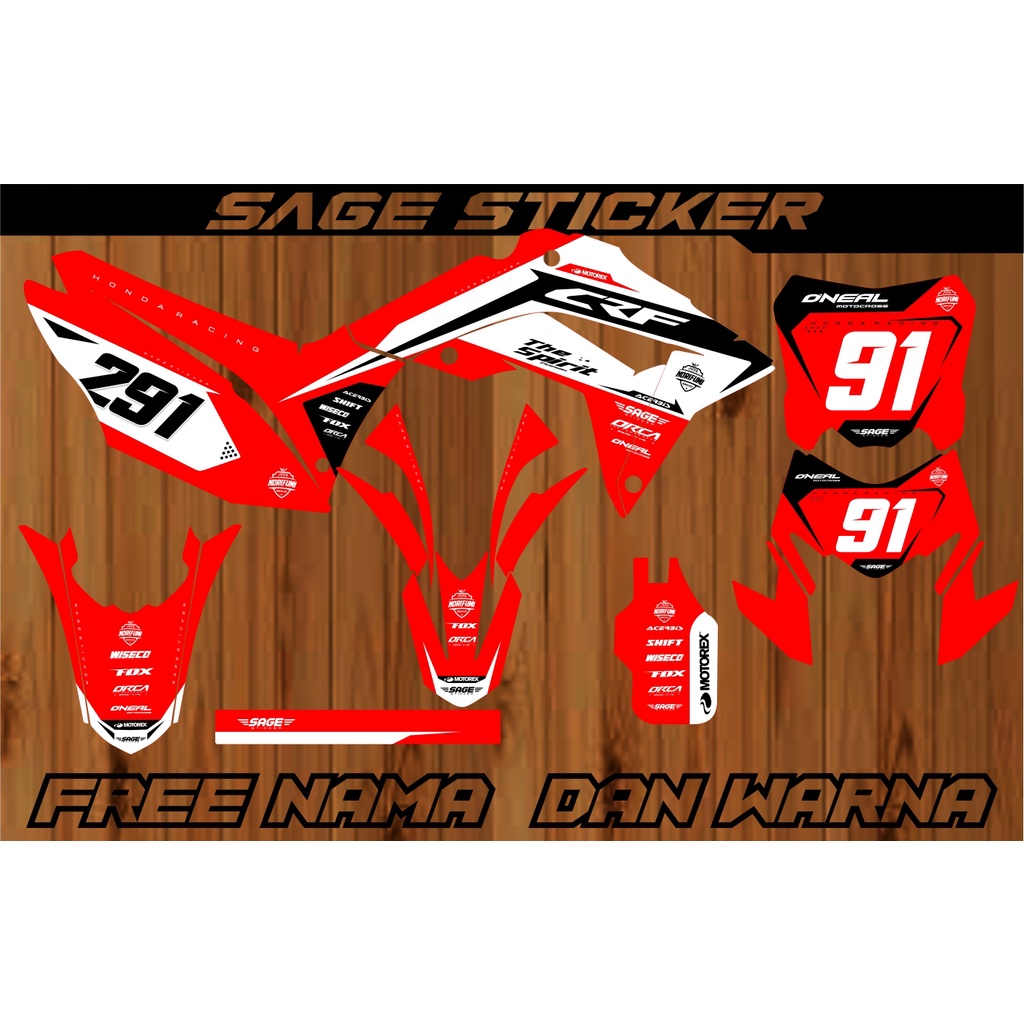 Jual DECAL CRF 150 L KLX WR GORDON BF DTRACKER DESAIN