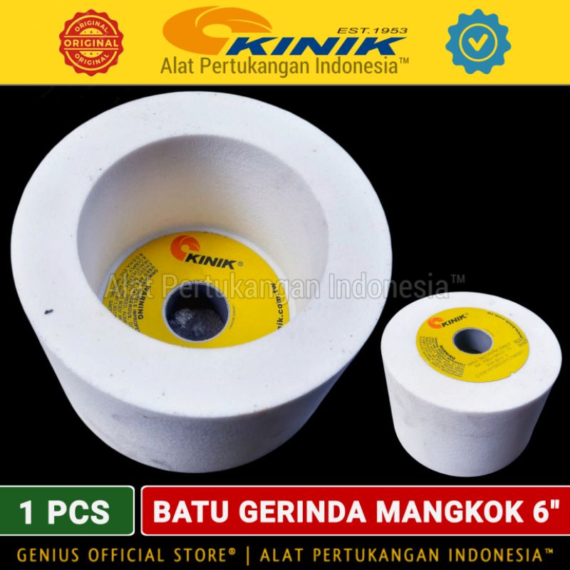 Jual KINIK BATU GERINDA DUDUK 6 INCH MANGKOK LURUS GRIT KASAR HALUS