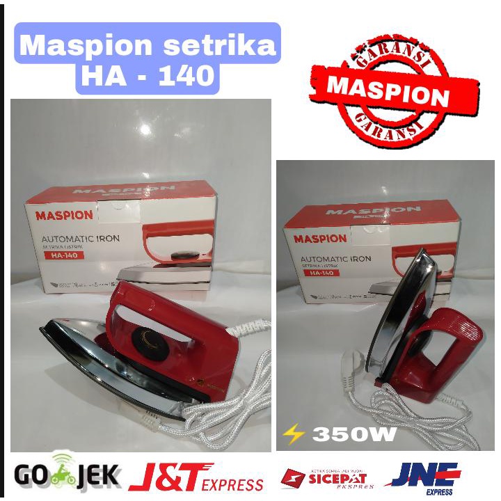 Jual Setrika Listrik Maspion HA 140 Setrika Full Stainless Steel