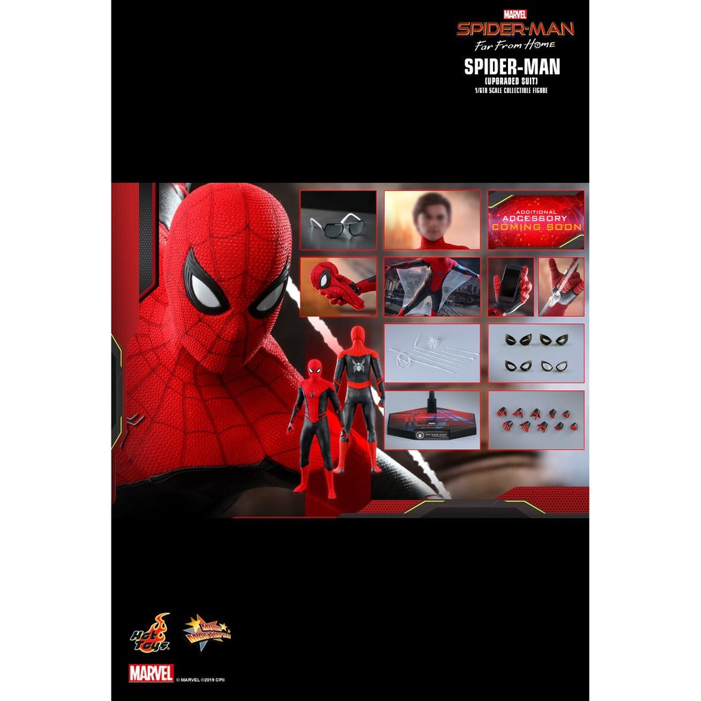 Jual HOT TOYS MMS MMS SPIDER MAN FFH SPIDER MAN UPGRADED SUIT