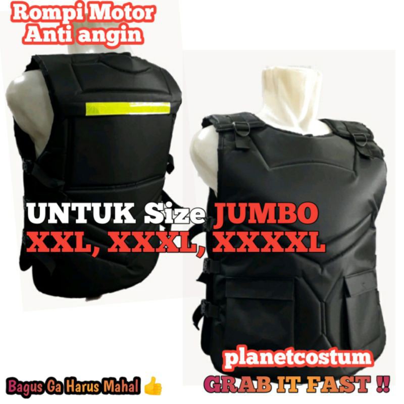 Jual Rompi Motor Ukuran Besar Jumbo Big Size Xxl Xxxl Xxxxl Anti Angin