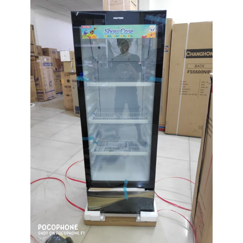 Jual Lemari Pendingin Minuman 4rak 285liter Showcase Polytron SCN 237