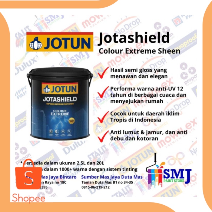 Jual Promo Tools CAT TEMBOK LUAR JOTUN JOTASHIELD COLOUR EXTREME CHI