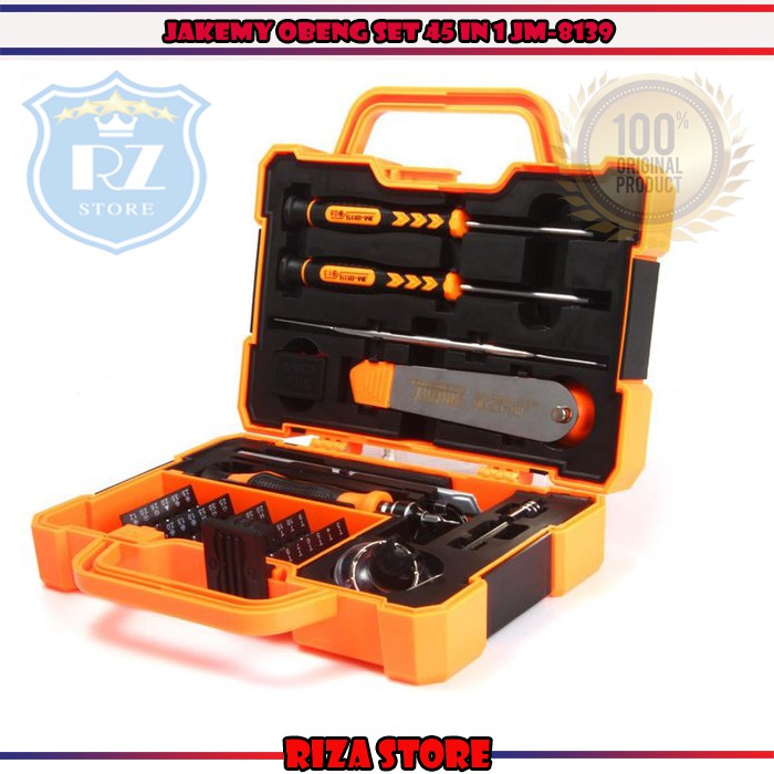 Jual Jakemy Obeng Set 45 In 1 Precision Screwdriver Repair Tool Box Kit